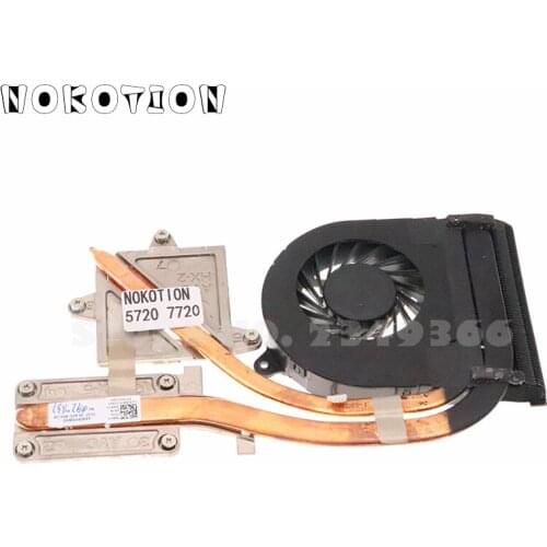 NOKOTION CN-0MV67N 0MV67N 4AR09HSWI00 Radiator For Dell Inspiron 17R 5720 7720 Laptop CPU Cooling System Heatsink