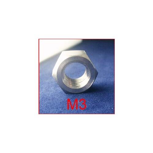 New M3 Hexagon Titanium Ti Hex Nut GR2,100pcs/lot