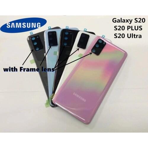 Original SAMSUNG Galaxy S20 S20 PLUS S20 Ultra Battery glass Back Cover Rear Door Case Replacement Part with Camera Lens tools