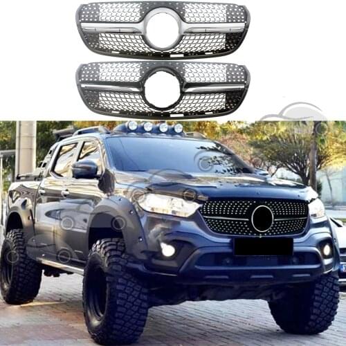 Car Front Racing Facelift Bumper Grille Upper Grill Cover For Mercedes-Benz W470 X-CLASS Diamond