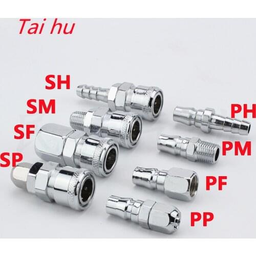 Pneumatic fittings Air Compressor Hose Quick Coupler Plug Socket Connector SP20,PP20,SM20,PM20,SH20,PH20,SF20,PF20