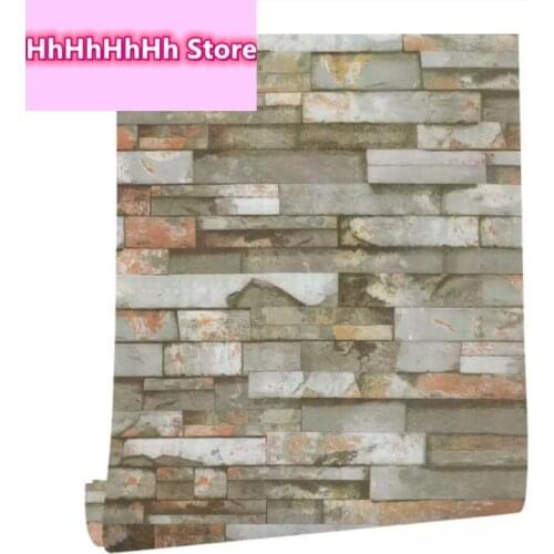 3D Peel And Stick Self Adhesive Turquoise Brick Pattern Wallpapers Vintage Brick Wallpaper Contact Paper For Kitchen Wall Decor