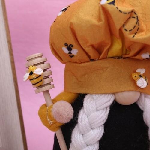 Bumble Bee Gnome Scandinavian Tomte Nisse Dwarf Swedish Elf Farmhouse Decoration Y4UD