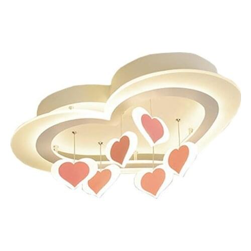 Modern Girls LED Living Room Ceiling Lamp Romantic Love Fixtures Store Lighting