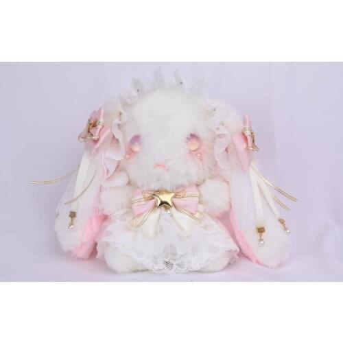 Hand-made Lolita rabbit bag bear bag jk gatlin cute girlfriend birthday gift matching