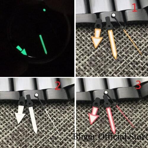 Super Luminous Watch Hand White/Orange/Red fit NH35A NH36A 7s26 7s36 7s25 7s35 6r15 4r15 4r35 4r36 6309 7002 7009
