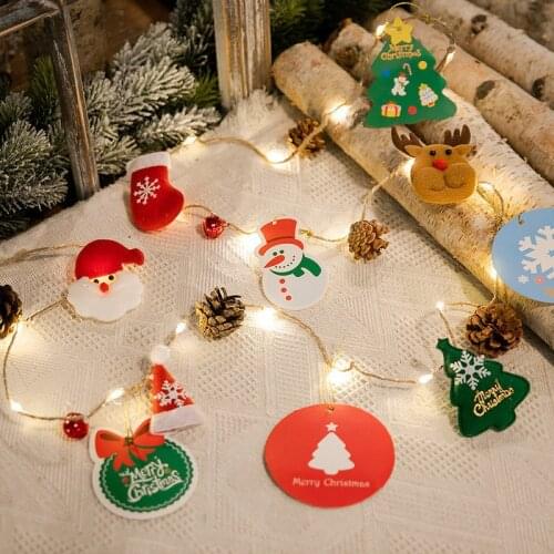 Santa Claus Led Light Christmas Decorations for Home Christmas Tree Hanging Ornaments Garland Xmas Navidad 2022 New Year Gifts