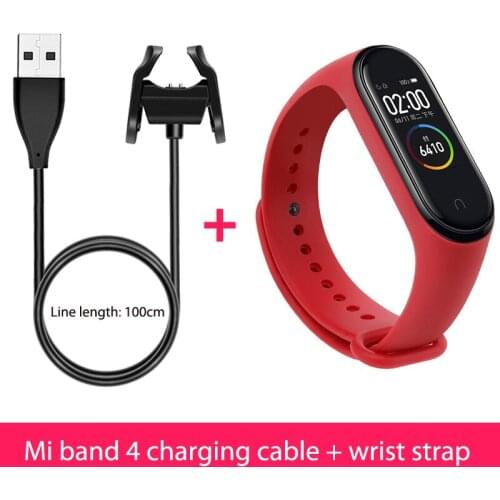 USB charger For Mi band 4 nfc Charge cable without disassembling strap for xiaomi mi band 4 Replacemet strap Silicone bracelet
