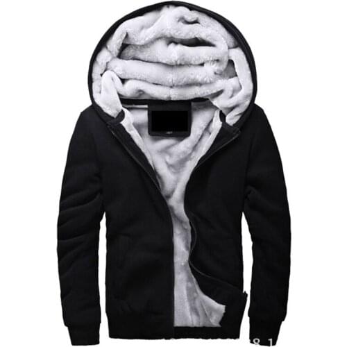 Thicken Wool windbreaker Mens Warm Winter Coats Hoodies Sweatshirts Cotton Bomber Jacket Sportswear Tracksuits For Men 4XL 5XL