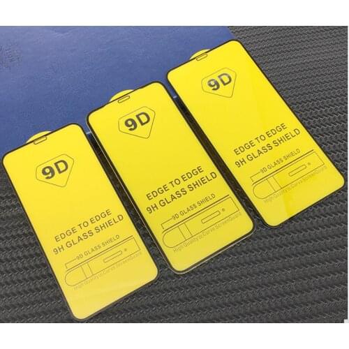 50pcs/lot 9D Full Cover Tempered Glass Screen Protector For Xiaomi Redmi k30 Note 9 9S 8T cc9e A3Lie Retail packaging