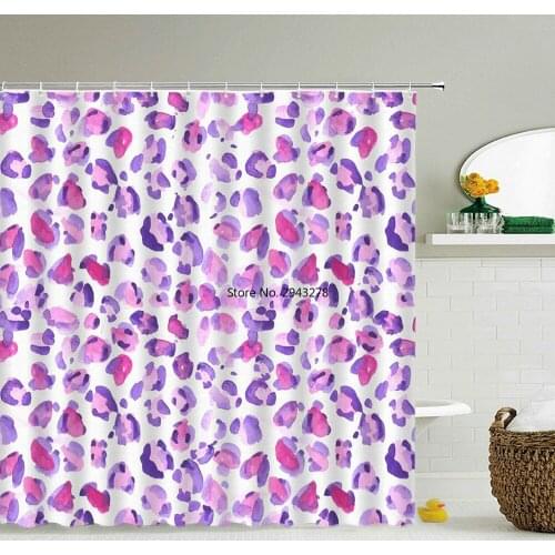 Sexy leopard Pattern Shower Curtains Waterproof Polyester Personality Bathroom Curtain 3D Printing Curtains for Bathroom Shower