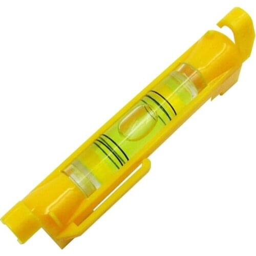 10 Pieces/Lot) QASE Mini bubble level Hanging line level Bubble Spirit level vial Red/Yellow Color