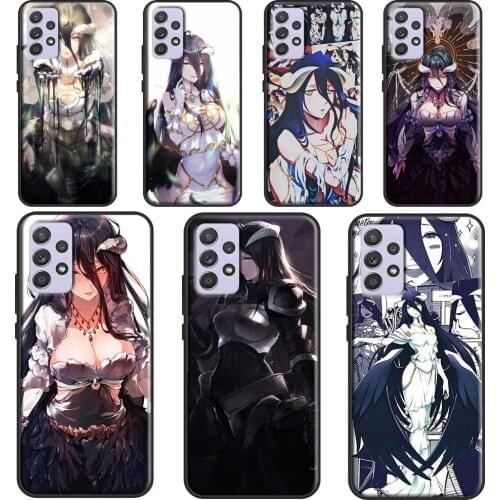 Albedo Overlord anime Case For Samsung A72 A52 A42 A32 A12 A70 A50 A40 A30 A10 A20 S A11 A41 A51 A71 A21S Cover