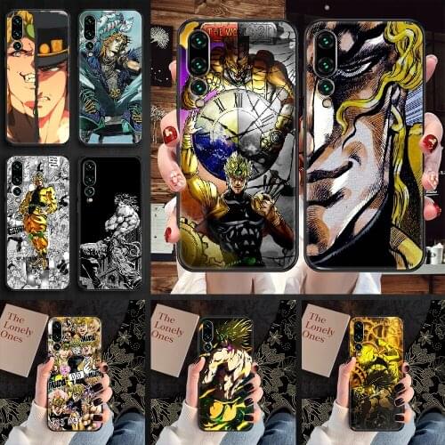 Dio Brando JoJos Bizarre Adventure Phone case For Huawei P Mate P10 P20 P30 P40 10 20 Smart Z Pro Lite 2019 black soft funda