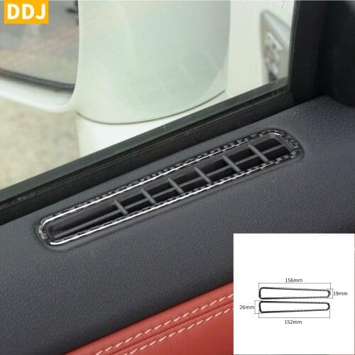 For Nissan GTR R35 2008-2020Carbon Fiber Both Side Window Defogger Sticker Door Air Vent Outlet Frame cover Trim Car Accessories