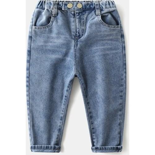 Boys girl hole Jeans pants Excellent quality cotton New casual children Trousers baby toddler Comfortable kids clothes Children