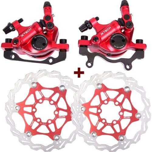 Mountain Road Bike Line Pulling Hydraulic Disc Brake Calipers Front Rear MTB Bicycle Oil Disc Brake E-BIKE Brake Rotor 160MM