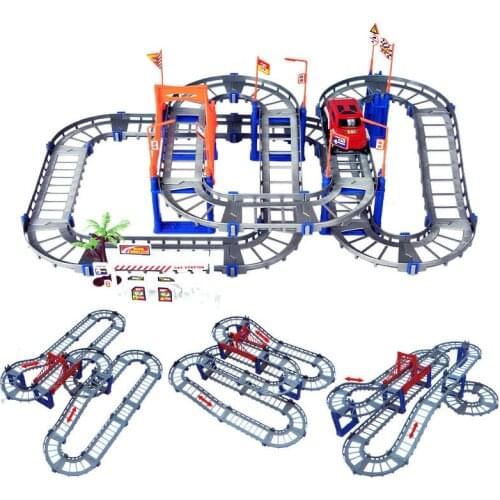 Variety Thomas Assembled Electric High-speed Rail Car Childrens Educational Toys DIY Assembling Multi-layered Track Thomas