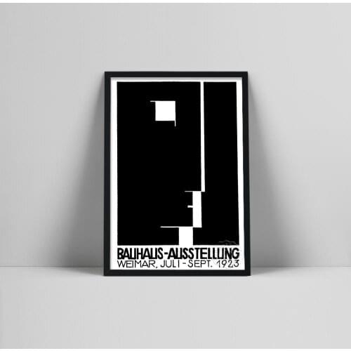 Bauhaus Art Exhibition poster, Bauhaus Exhibition print, Herbert Bayer poster, Bauhaus Print, Walter gropius, Bauhaus art exhibi