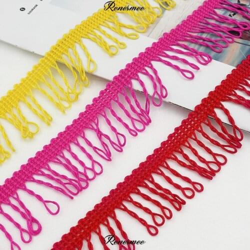 20Yds Curtain Sofa Decoration Lace Accessories diy 3.5cm Row Whisker Twist Lace Tassel Trims Fringe Trimming 3.5cm