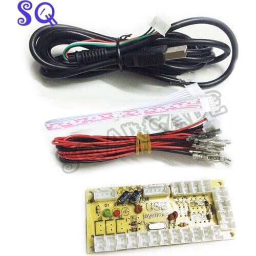 Mayitr Zero Delay USB Arcade Encoder PC to Joystick And Button for Mame Jamma Fight Stick Controls DIY Arcade Game Kit Parts set