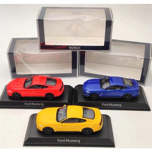 Norev 1:43 Ford Mustang GT 2014/2015 Diecast Toy Vehicles Models Car Collection Gifts Limited Edition Red/Blue/Yellow