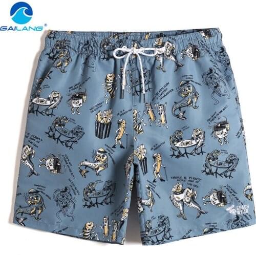 Gailang Brand Square Cut Swimwear Boardshorts Men Swimming Boxer Trunks Quick Drying Swim Surfing Bermuda Bottoms Man Swimsuits