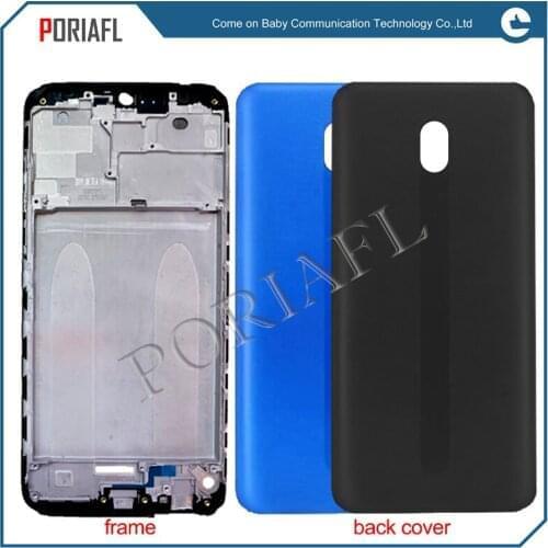 Original For redmi 8A back cover Battery Cover Back Housing Door + Front Bezel Frame For redmi 8