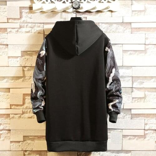 Autumn Winter Mens Long Thick Warm Parkas Coat Hooded Casual Loose Plus Size Outwear M36