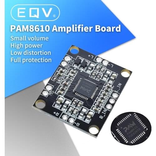 PAM8610 digital power amplifier board 2 x15w dual channel stereo mini class D power amplifier board