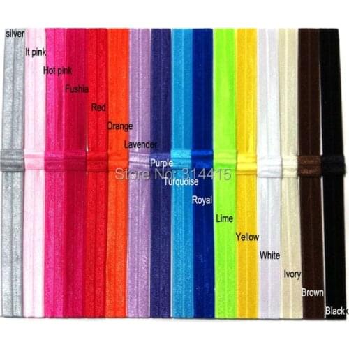 5/8inch width, total 38mm length elastic FOE headband, fashion hair band, accessories, 15colors, free shipping,400pcs/lot
