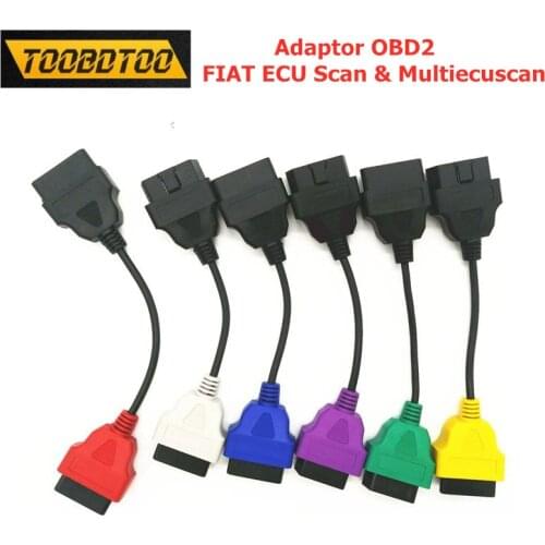 For Fiatecuscan OBD2 Connector Diagnostic Cable For Fiat ECU Scan MultiECUScan Adaptor Fiat ECU 6/4/3 Pcs Cable Diagnostic Cable