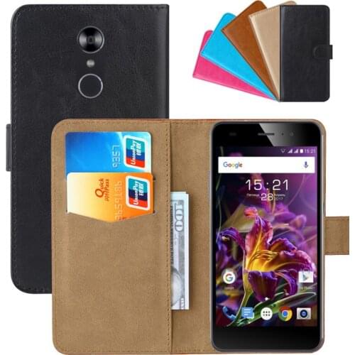 Luxury Wallet Case For Fly Cirrus 13 (FS518) PU Leather Retro Flip Cover Magnetic Fashion Cases Strap