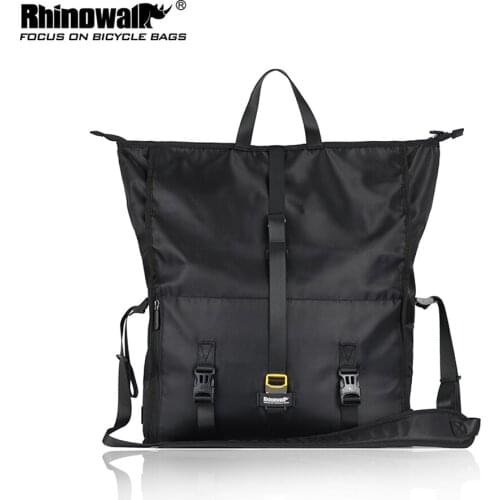 RhinoWalk 25L Multi-Functional Bicycle Waterproof Backseat Bag With Hand Carry One-Shoulder Slant Cross Bag Bicycle Accessories