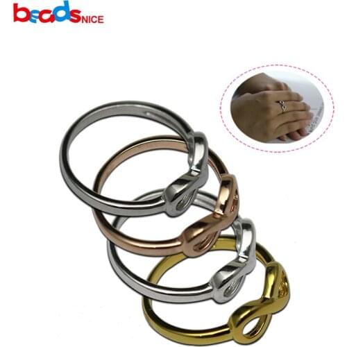 Beadsnice ID27732 top quality pure 925 Sterling Silver Infinity Ring of elegant love forever wedding rings for her