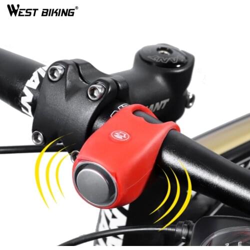 WEST BIKING Bicycle Electric Bells for Kids Children MTB Road Bicycle 120db 5 Sounds Horn Bike Ring Bell Cycling Alarm Bike Bell