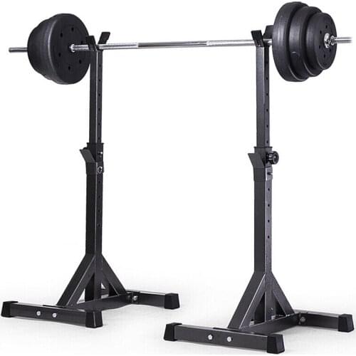 High-quality Adjustable Squat Stand Split Barbell Rack Barbell Squat Body Frame Weight Lifting Barbell Rack Fitness Equipments
