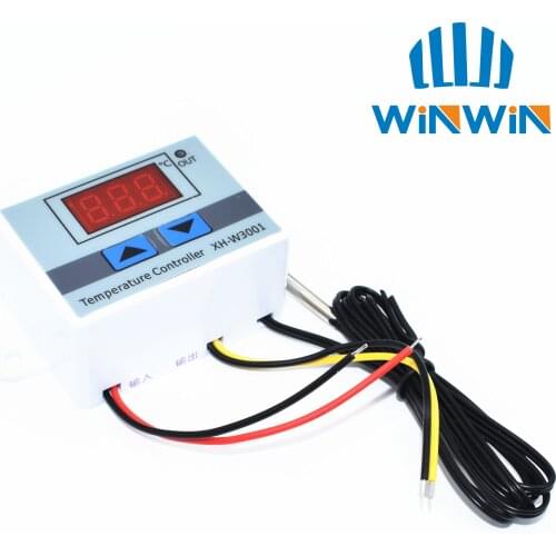 XH-W3001 12V Digital Control Microcomputer Thermostat Switch Temperatural Instruments