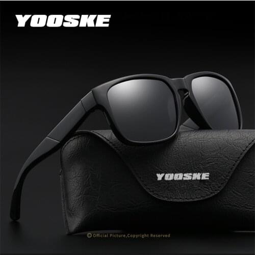 YOOSKE Brand Design Men Polarized Sunglasses Women Classic Retro Driving Sun Glasses Female Male UV400 Goggles Eyewear