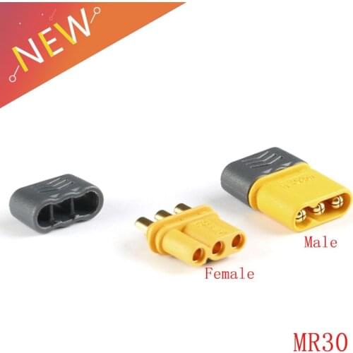5 Pairs MR30 Male Female Connector Plug with Sheath for RC Lipo Battery RC Multicopter Airplane