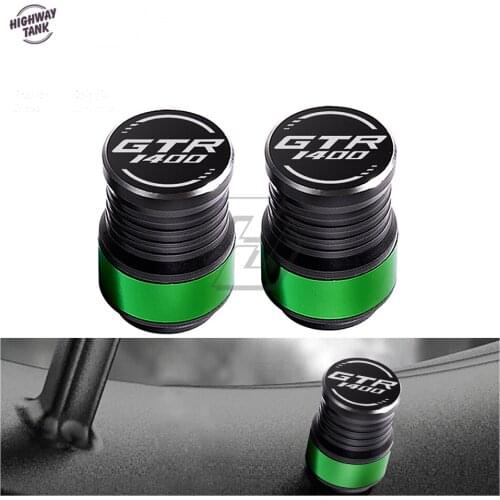 Motorcycle Accessories Wheel Tire Valve Caps Covers Case for Kawasaki GTR1400 GTR 1400 Motorbike