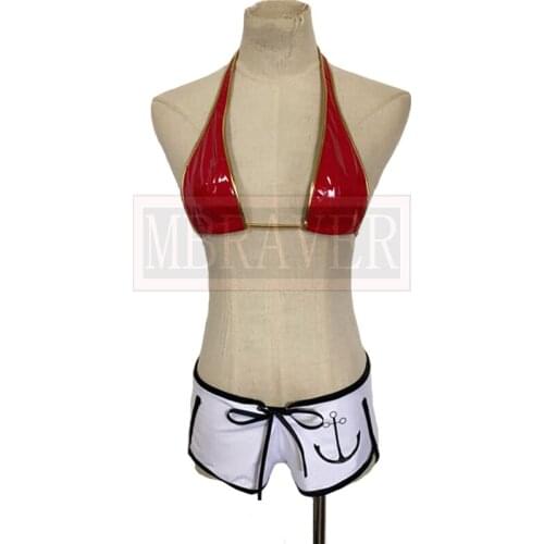 Anime VTuber Hololive Houshou Marine Househou Marine Swimsuit Uniform Party Suit Cosplay Costume Halloween Custom Made Any Size