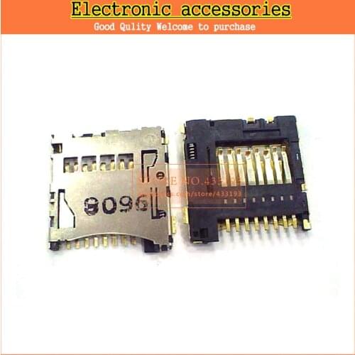 Free shipping New 20pcs/lot Micro SD card holder TF card connector Slot Sockect inne Soldering Self Push