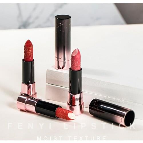 Star Bright Lipstick Beeswax Lip Glaze Pearly Fine Flash Long-lasting Moisturizing Easy To Color Lips Makeup Cosmetics TSLM1