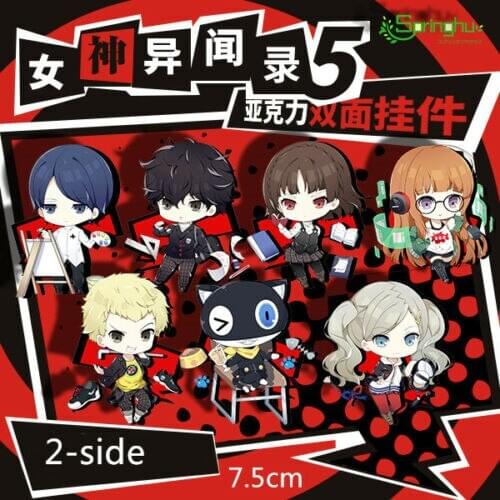 Cosmile Persona 5 P5 Hero Anne Takamaki JOKER Ryuji Game Acrylic keychain keyring creative