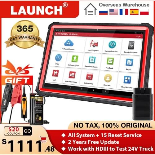 LAUNCH X431 PRO3S+ 10.1" OBD2 Scanner Automotive Professional Diagnostic Tool 12V Car Code Reader OBD ScanOBDII Diesel Test