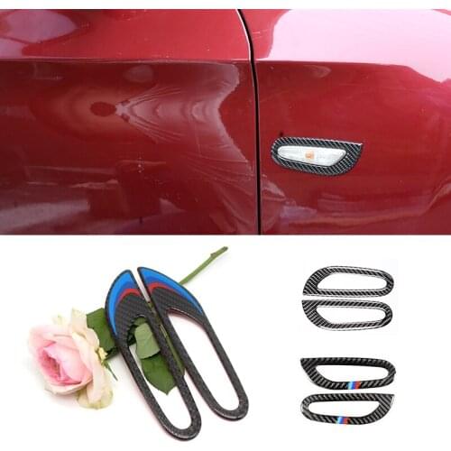 For BMW 3 Series E90 E92 E93 2005 2006 - 2008 2009 2010 2011 2012 Carbon Fiber Car Exterior Turn Signal Light Frame Cover Trim