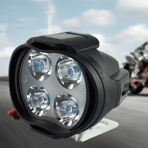 Motorcycle Headlight 2PCS 12W 4LED Headlight Motorcycle Waterproof Driving Ice Motto Fog Spot Head Light Lamp Car Accessories