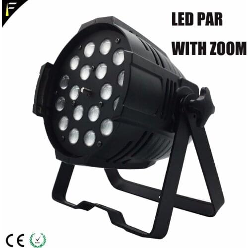 LED 18*18W 6in1 PAR LIGHT WITH ZOOM DMX512 11 Channel with Editable Dream Blending Dyeing Effect for Music Occasions