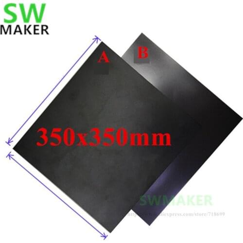 350x350mm Magnetic Print Bed Tape Flex Build Tape with 3M tape For DIY Voron 2.1 3D Printer Great For PLA Printing